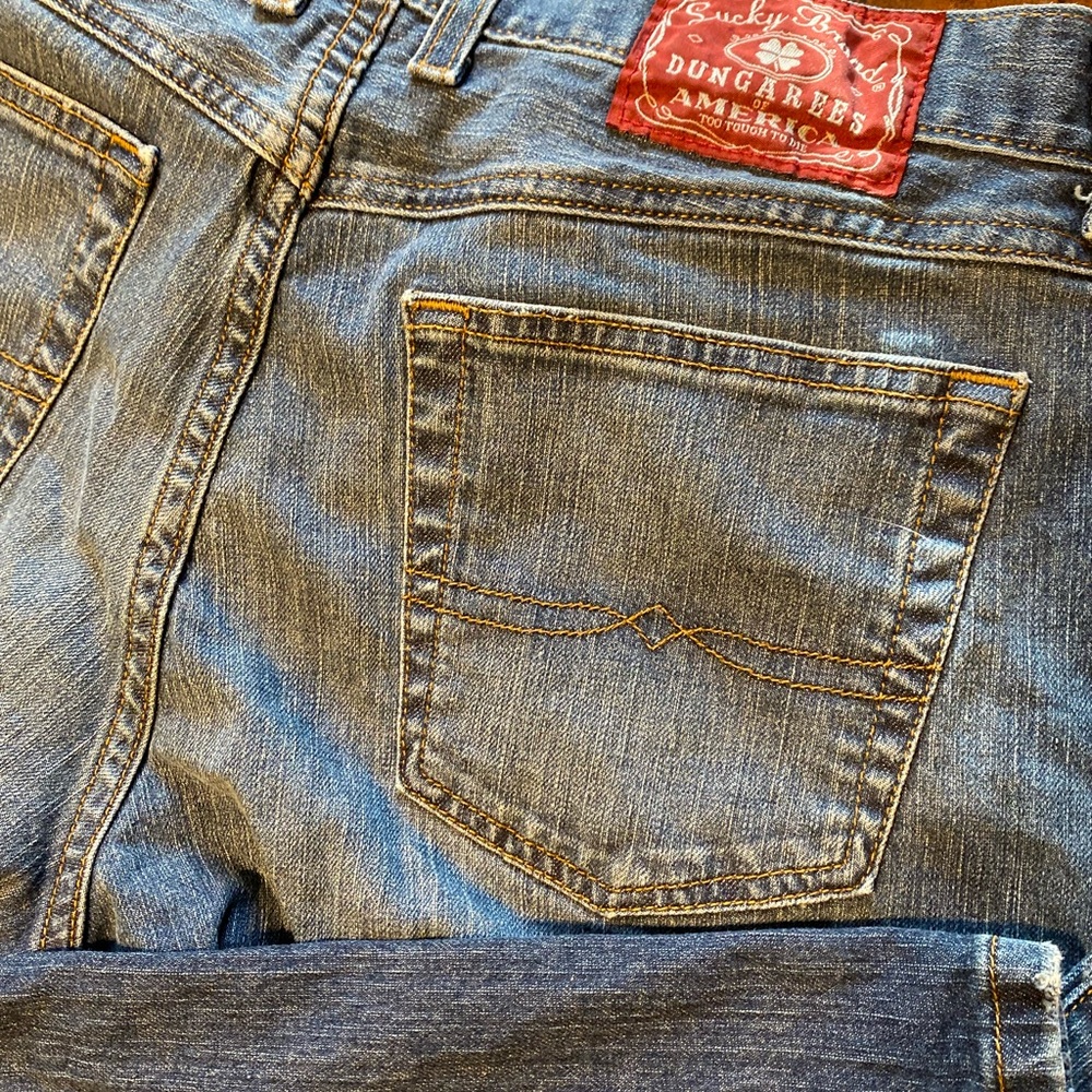 Lucky Brand Men's Straight Blue Jeans - Picture 7 of 7